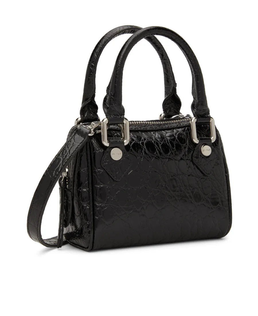 By Far Dora Embossed Mini Shoulder Bag