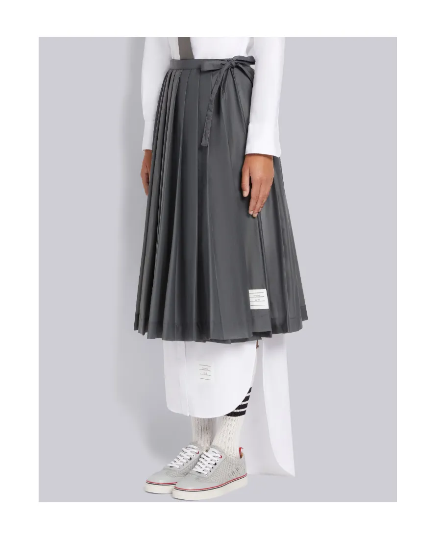 Pleated Midi Skirt