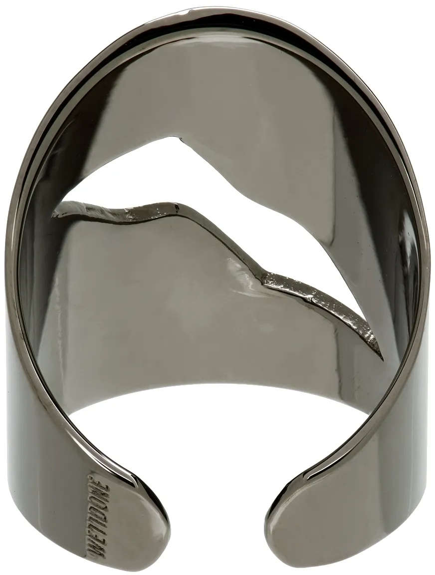 Hollowed-Out Carved Open Ring