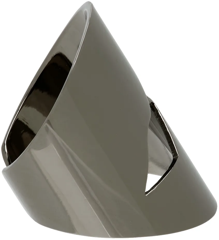 Hollowed-Out Carved Open Ring