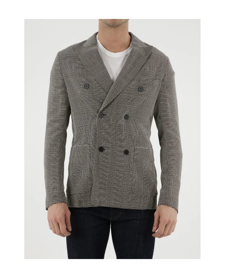 Tonello Glen Plaid Double-Breasted Jacket