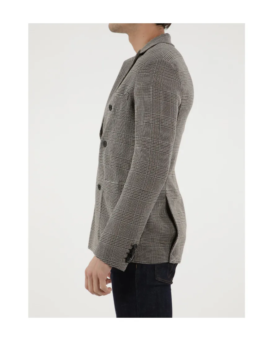 Tonello Glen Plaid Double-Breasted Jacket