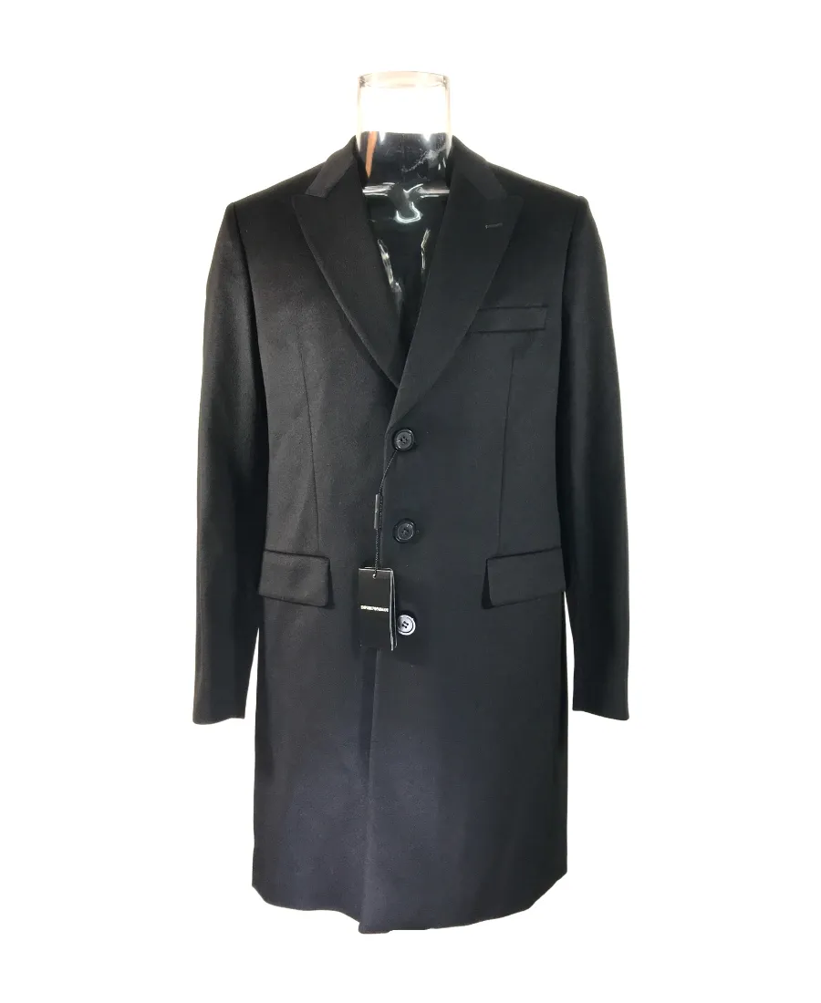 Single-Breasted Wool Coat