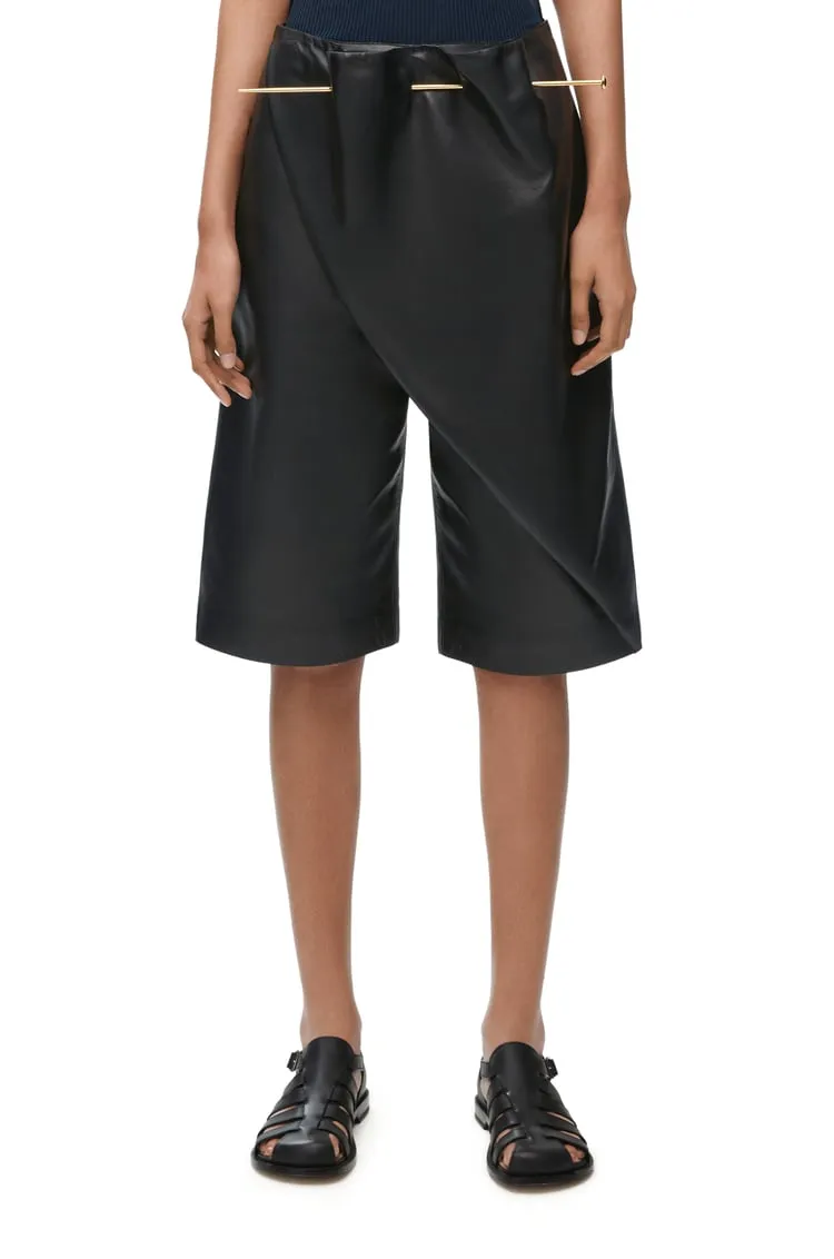 Pin Shorts In Nappa Lambskin