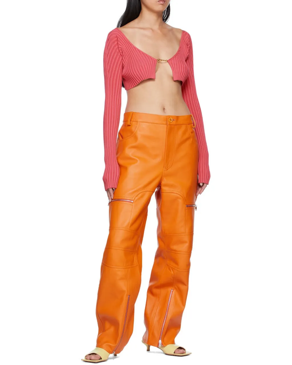 Pral Ribbed Cropped Cardigan