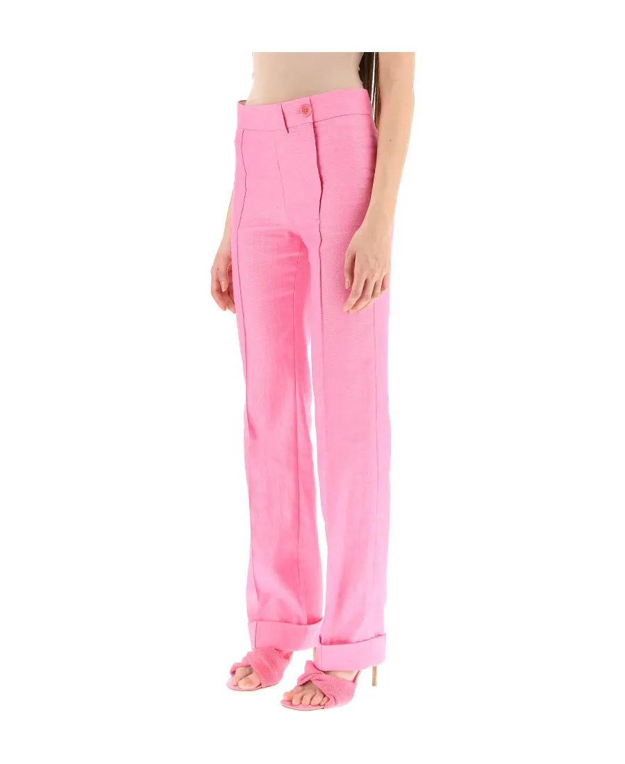 Button-Fastening Tailored Trousers