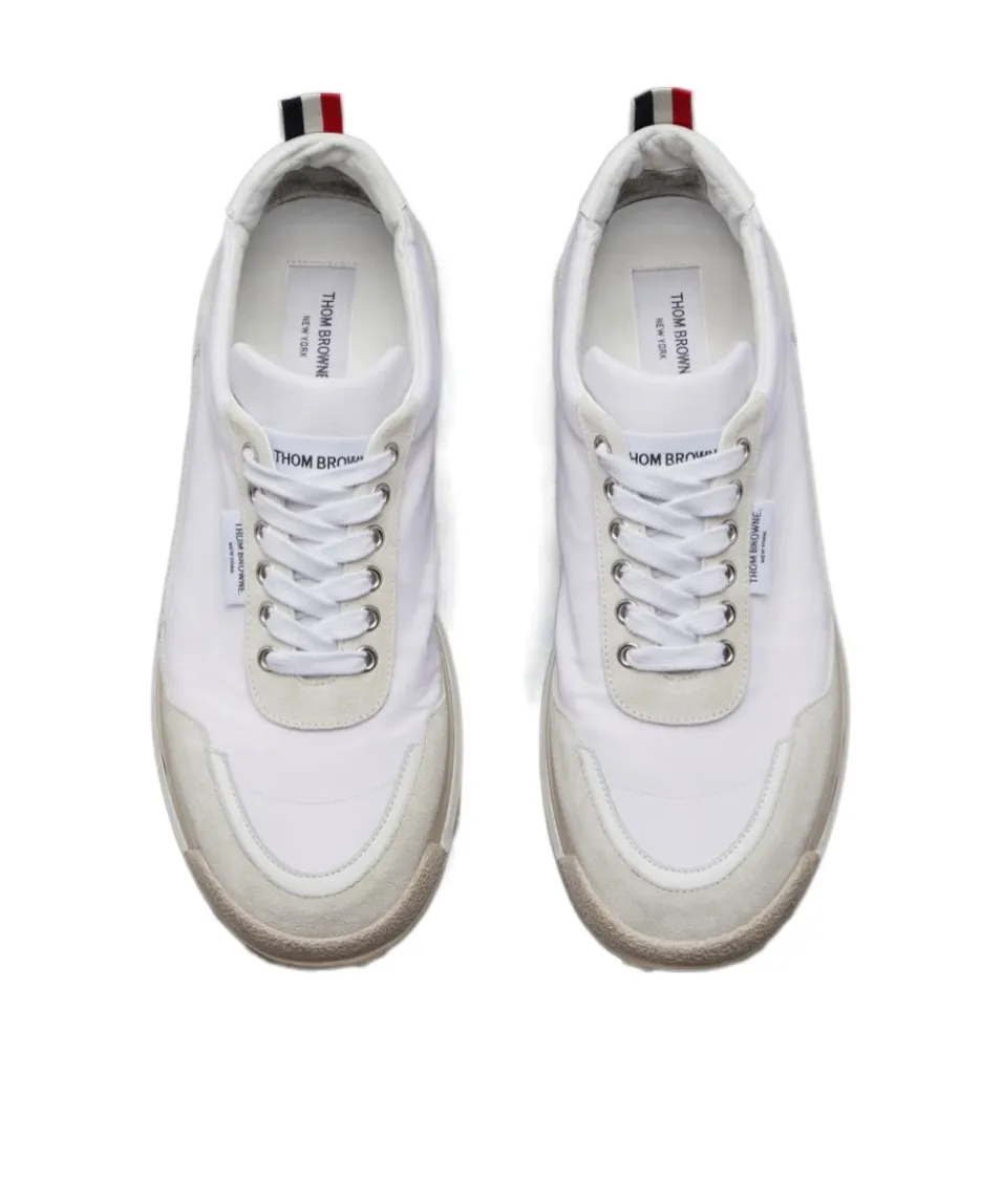 Thom Browne Round Toe Lace-Up Sneakers