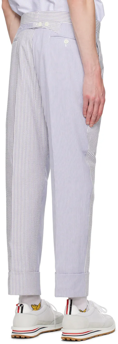 Thom Browne Striped Maxi Turn-Up Hem Pants