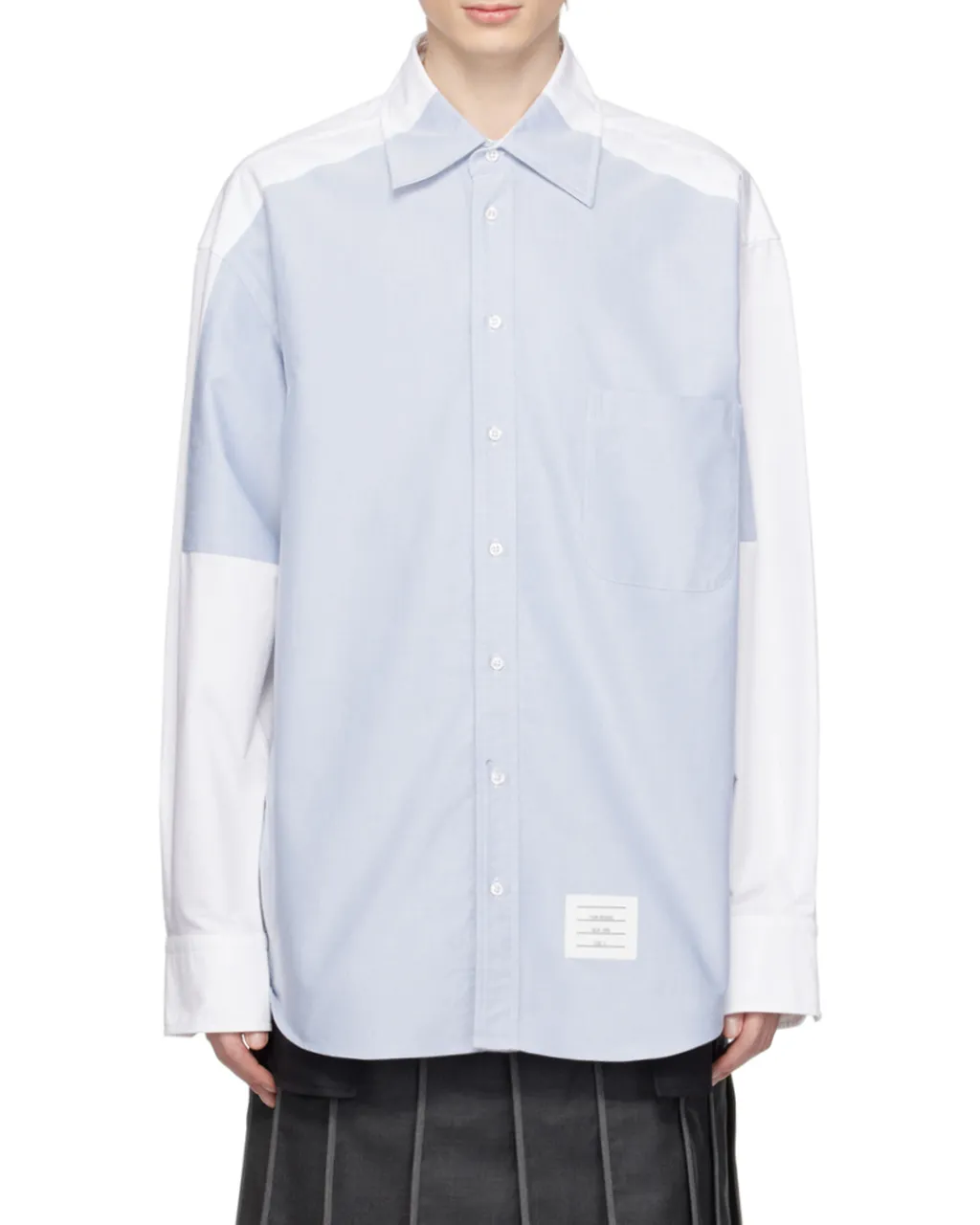 Thom Browne	Panelled Button-Up Shirt