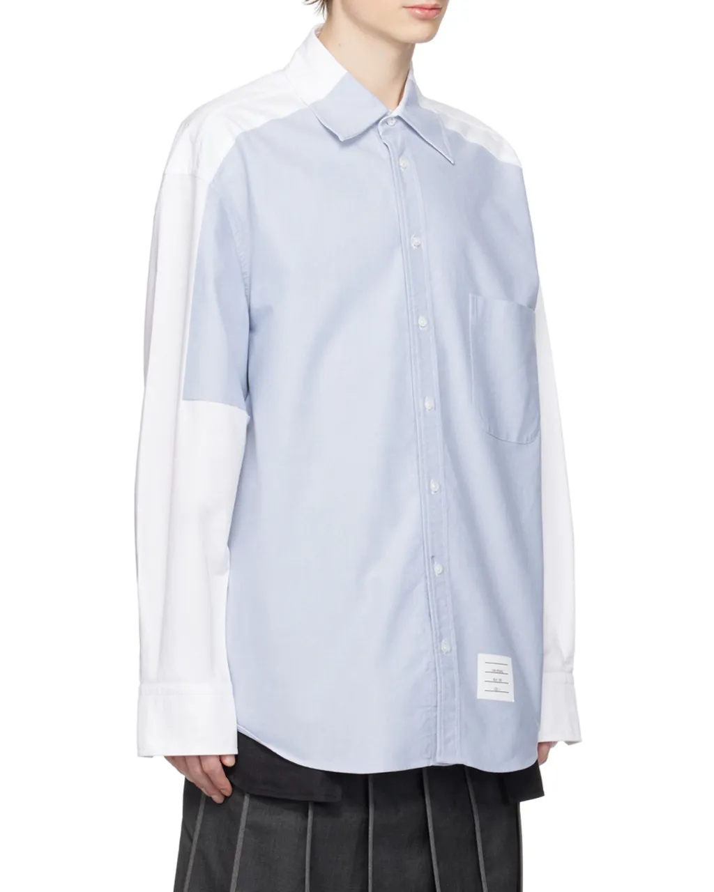 Thom Browne	Panelled Button-Up Shirt