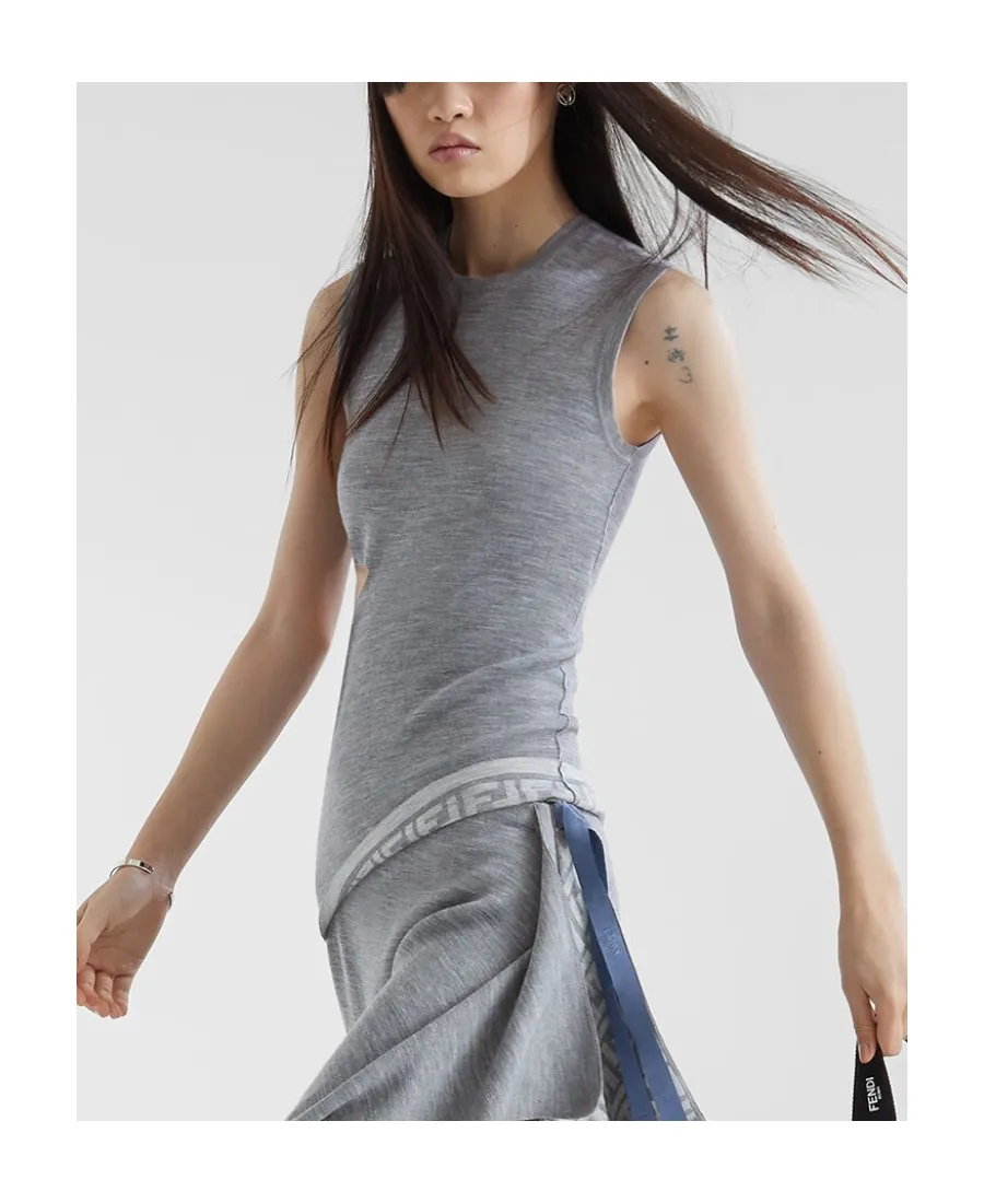 Fendi Sleeveless Reversible Knitted Top