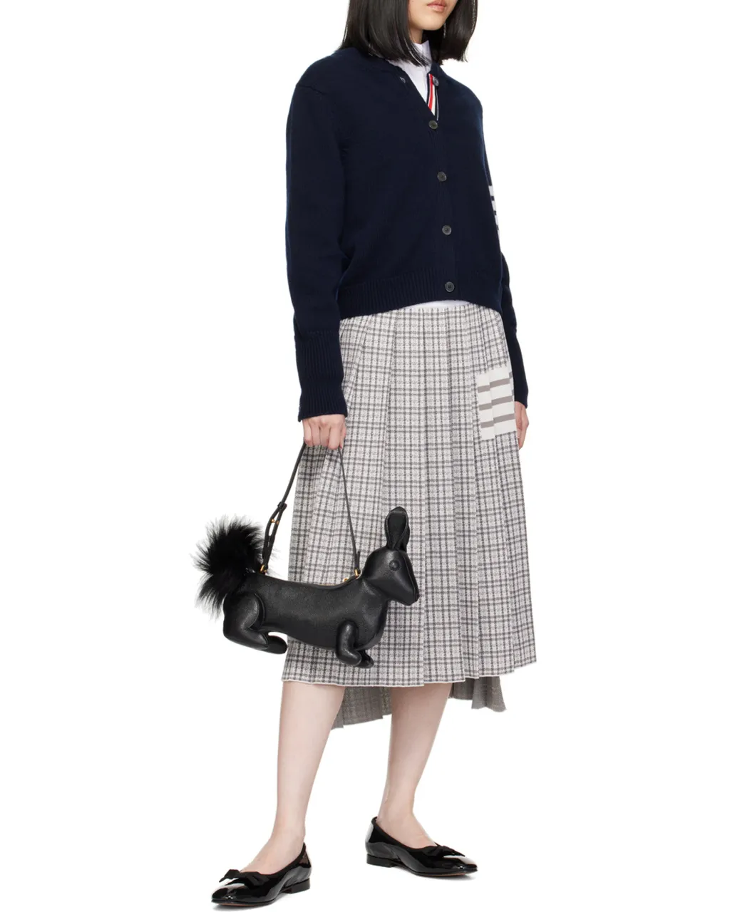 Thom Browne Bow-Detailed Ballerina Shoes