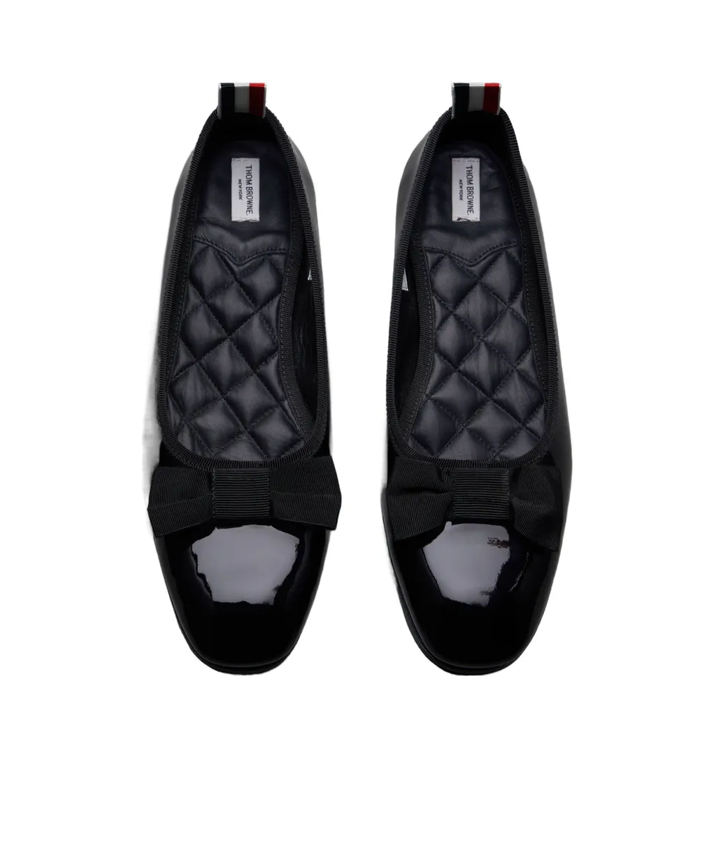 Thom Browne Bow-Detailed Ballerina Shoes