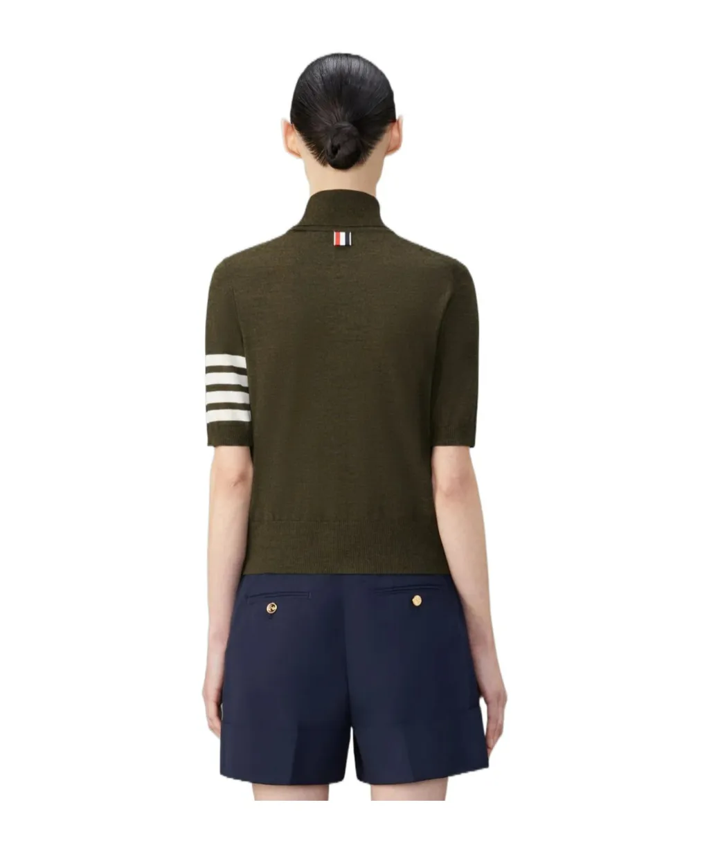 Thom Browne Roll Neck Knitted Jumper