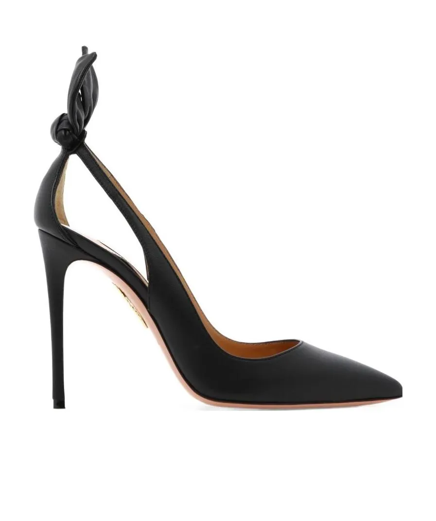 Aquazzura Pointed Toe Bow Tie Pumps