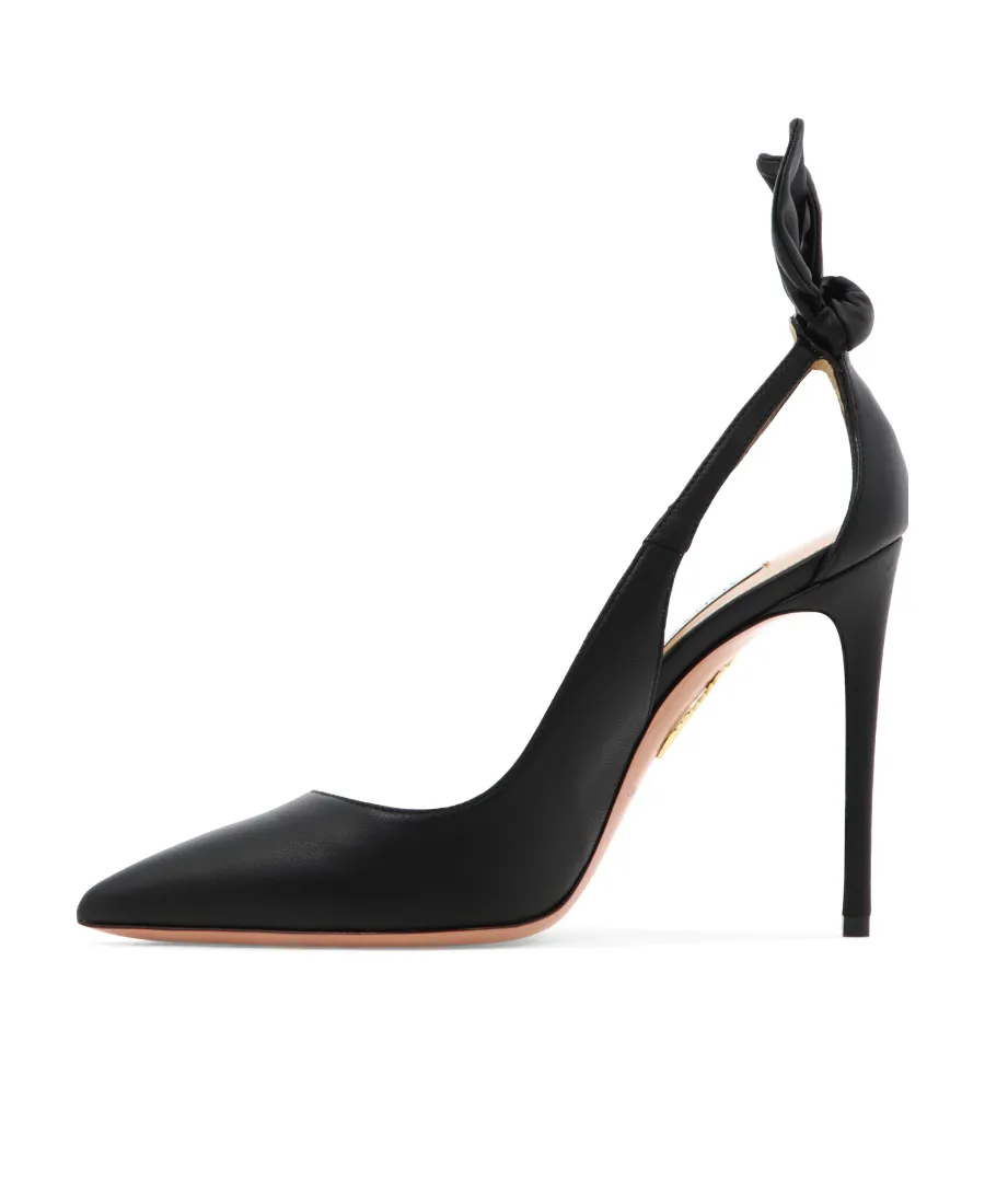 Aquazzura Pointed Toe Bow Tie Pumps