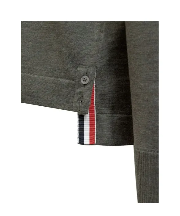 Thom Browne Rwb Stripe Buttoned Cardigan
