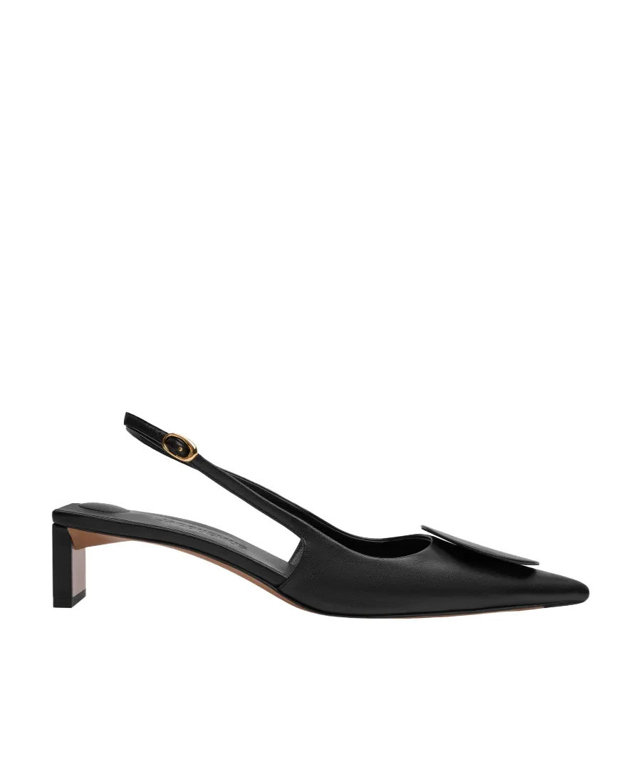 Jacquemus Circle Square Kitten Slingbacks
