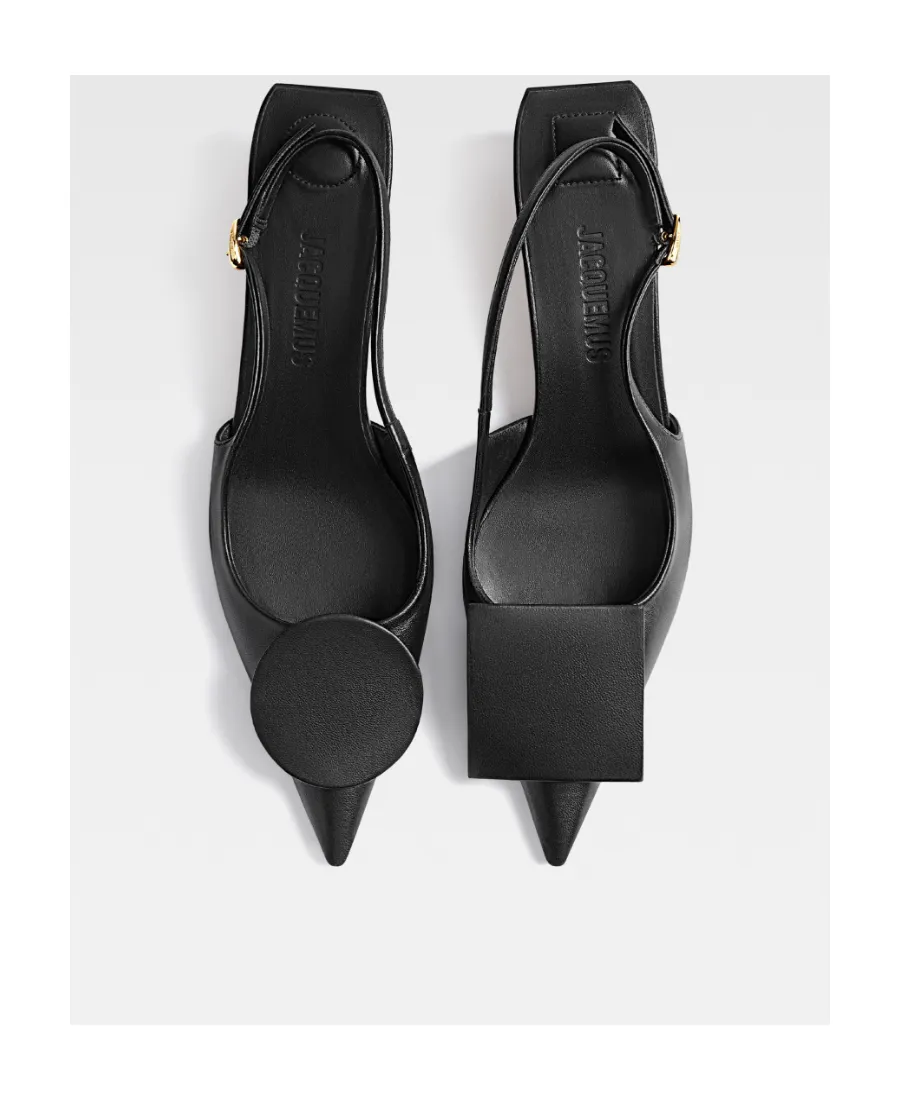 Jacquemus Circle Square Kitten Slingbacks