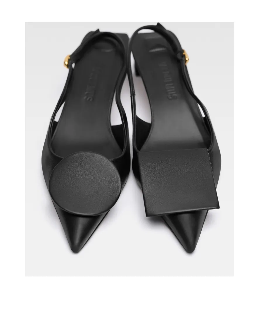 Jacquemus Circle Square Kitten Slingbacks
