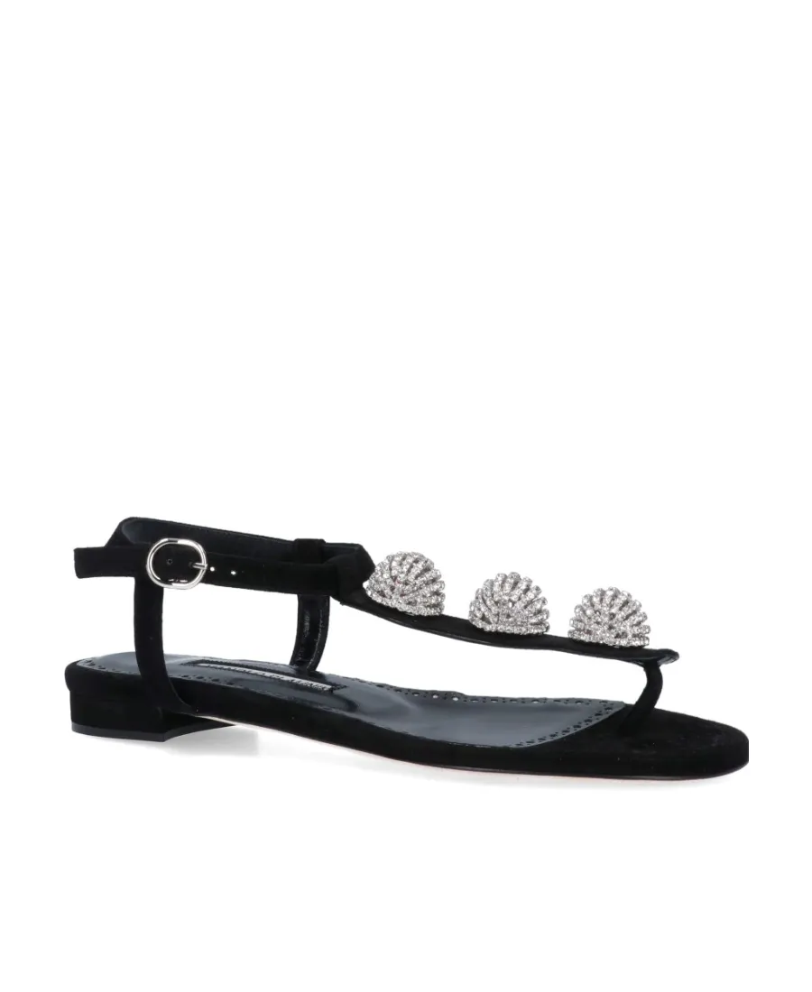 Manolo Blahnik Embellished Buckle-Fastened Sandals