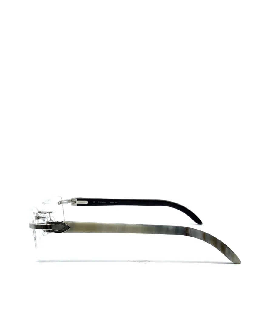 Cartier Rimless Rectangular Frame Glasses