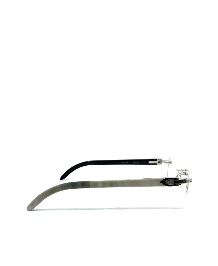 Cartier Rimless Rectangular Frame Glasses