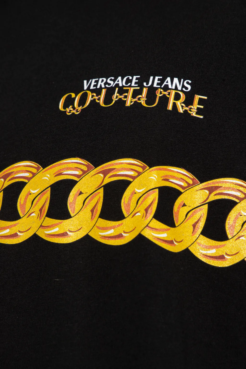 Versace Jeans Couture Chain Printed Crewneck T-Shirt
