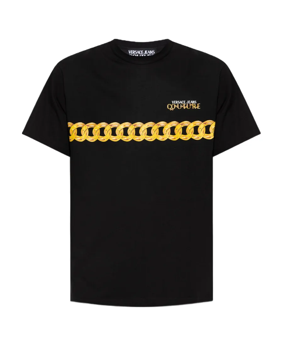 Versace Jeans Couture Chain Printed Crewneck T-Shirt