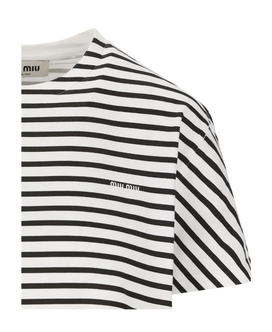 Cotton T-Shirt With Printed Logo