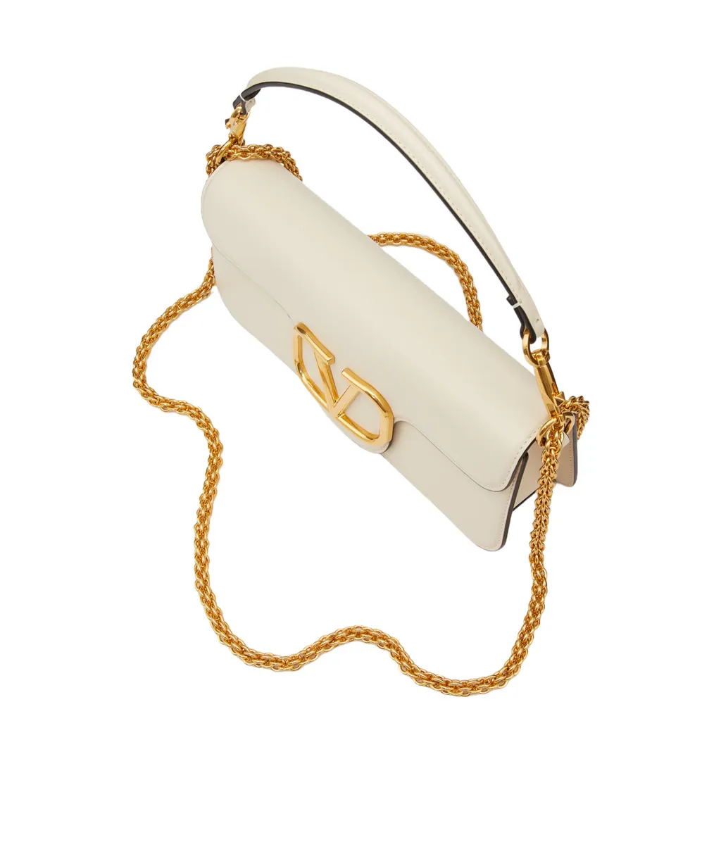 Valentino	Vlogo Plaque Foldover Top Shoulder Bag