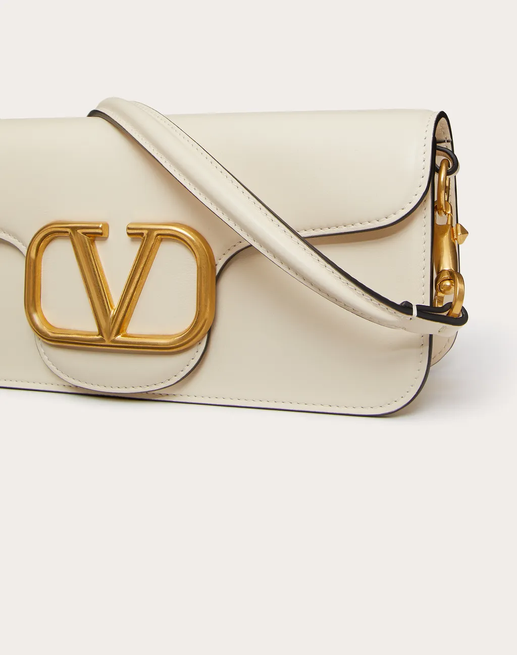Valentino	Vlogo Plaque Foldover Top Shoulder Bag