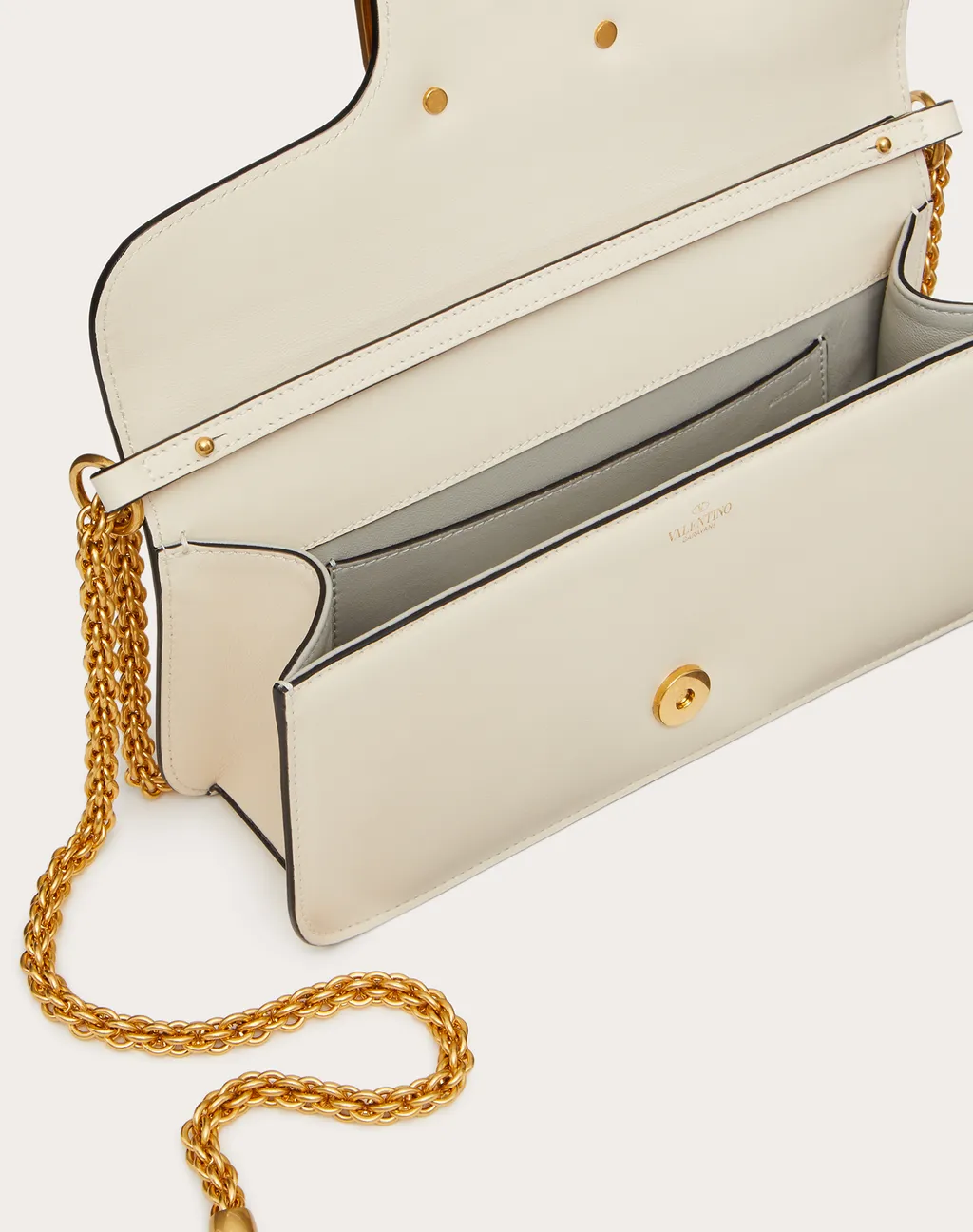 Valentino	Vlogo Plaque Foldover Top Shoulder Bag