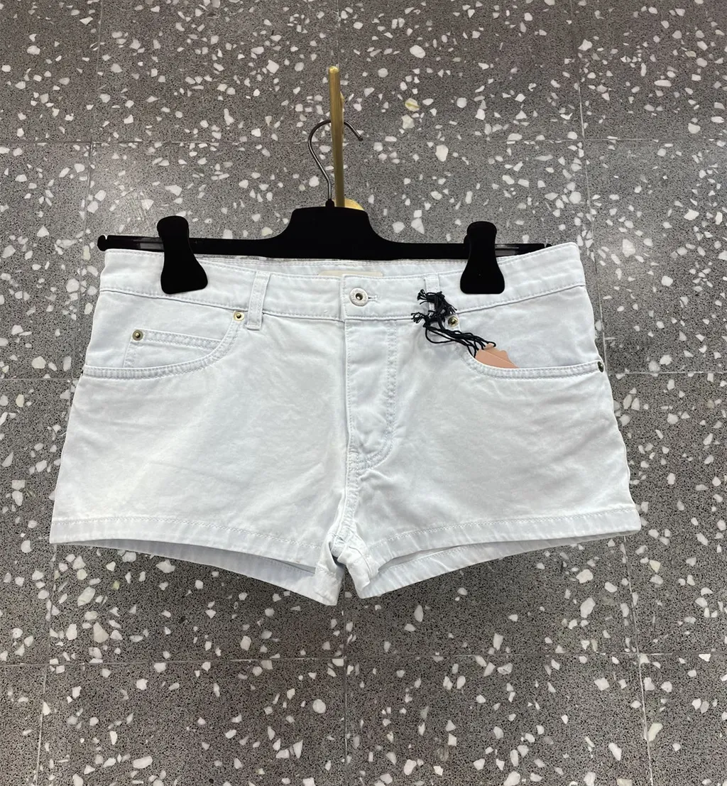 Logo Denim Shorts
