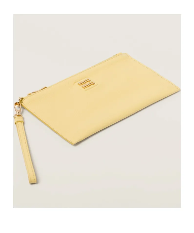 Logo-Lettering Clutch Bag