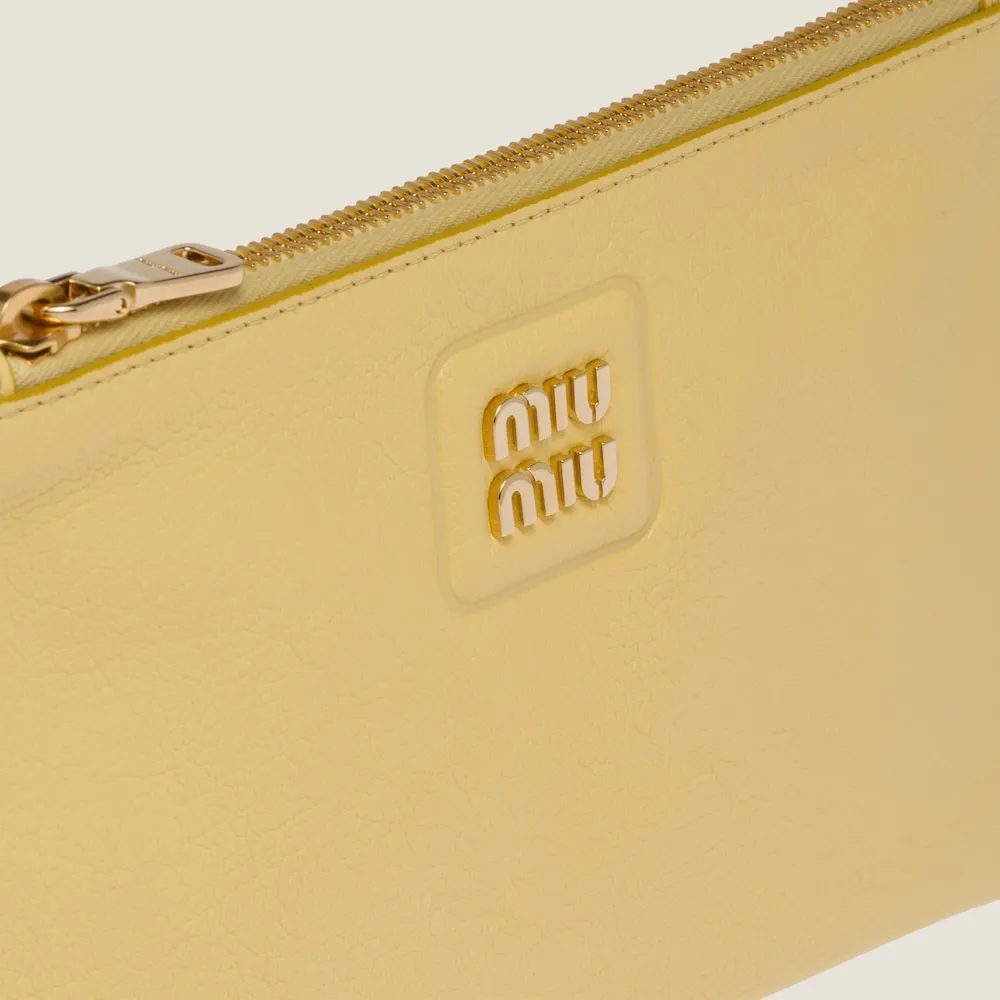 Logo-Lettering Clutch Bag