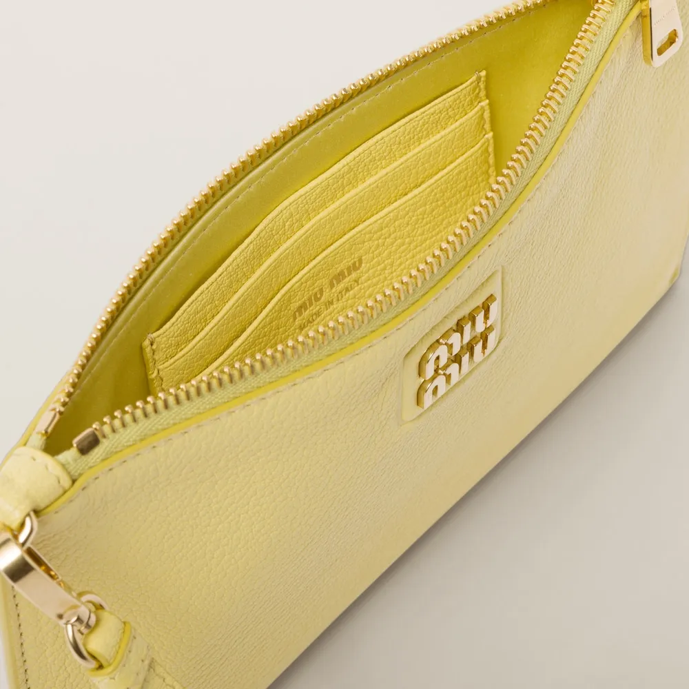 Logo-Lettering Clutch Bag