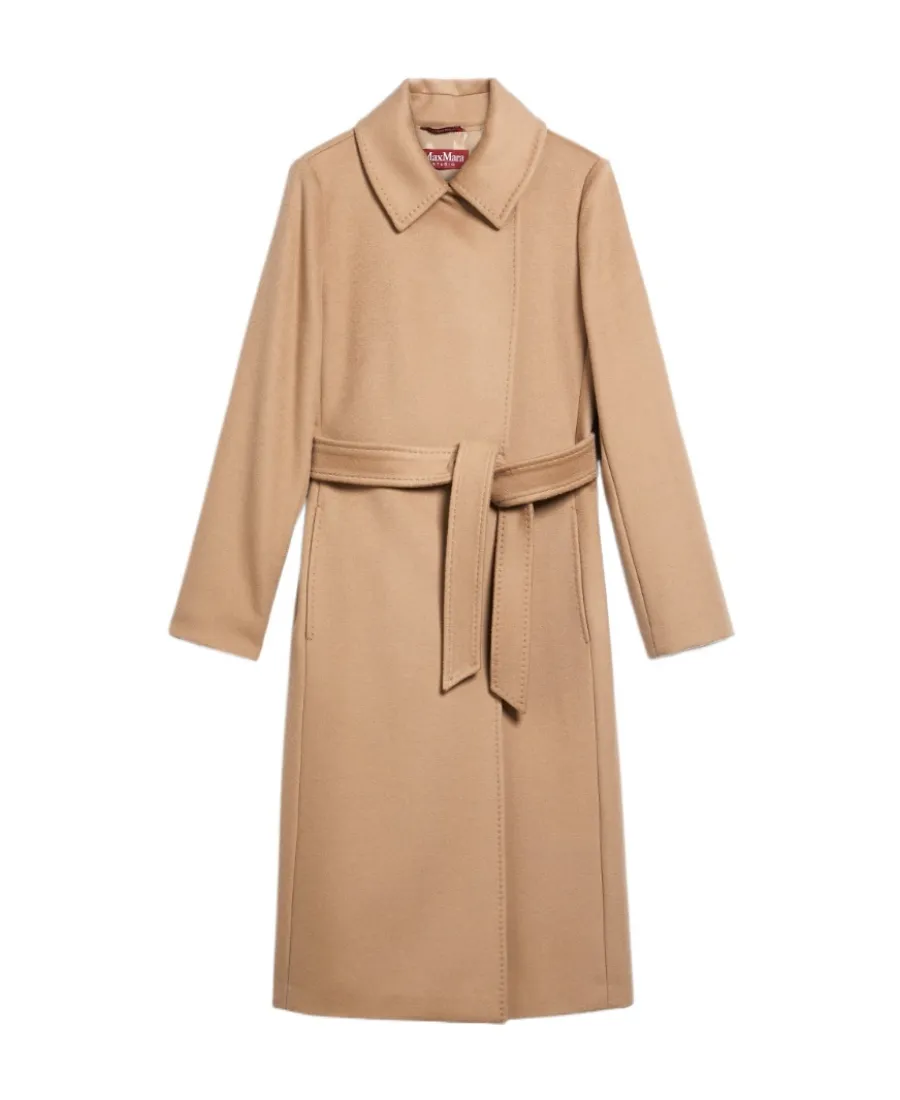 Max Mara Studio Double-Breasted Belted Coat