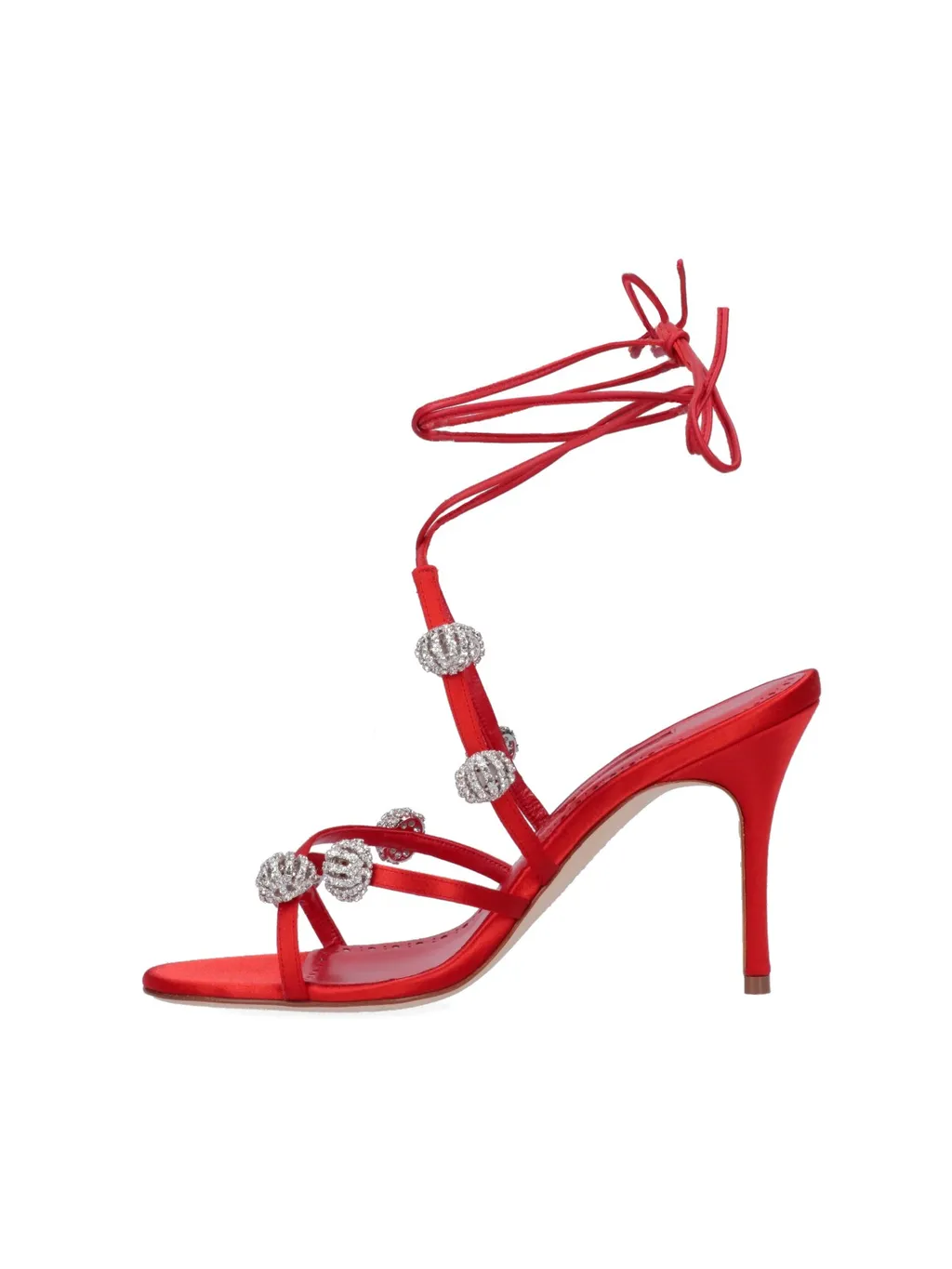 Manolo Blahnik Elsaka Embellished Strappy Sandals