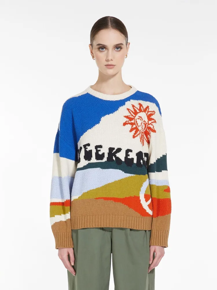 Intarsia Knitted Pullover