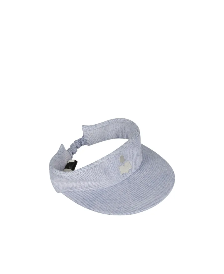 Logo-Embroidered Denim Visor Cap