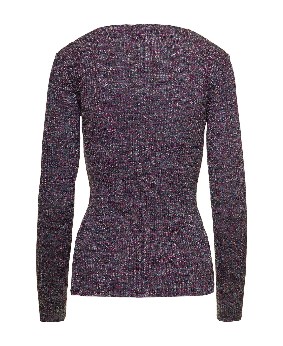 Glittered V-Neck Cardigan