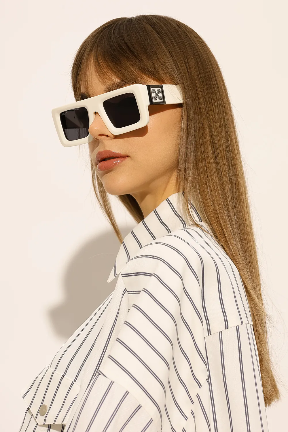 Off-White Leonardo Rectangular Frame Sunglasses