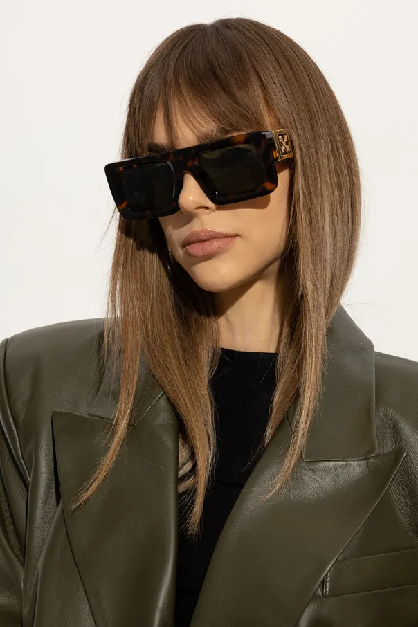 Off-White Leonardo Rectangular Frame Sunglasses