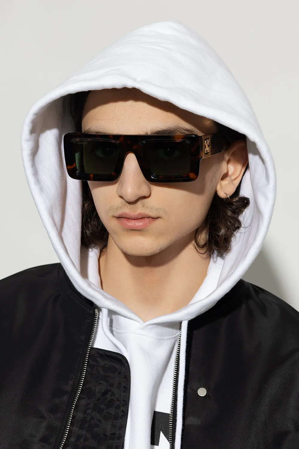 Off-White Leonardo Rectangular Frame Sunglasses
