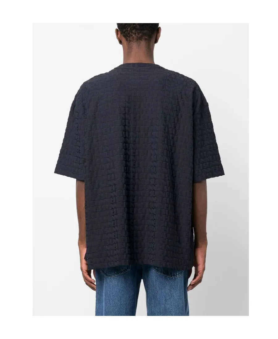 Sunnei Logo Embossed Crewneck T-Shirt