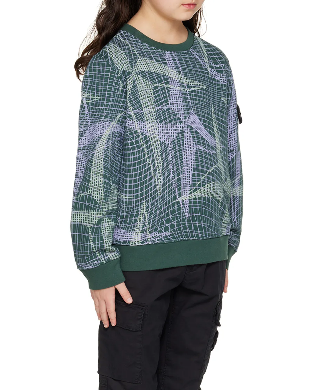 Logo-Patch Crew Neck Sweatshirt