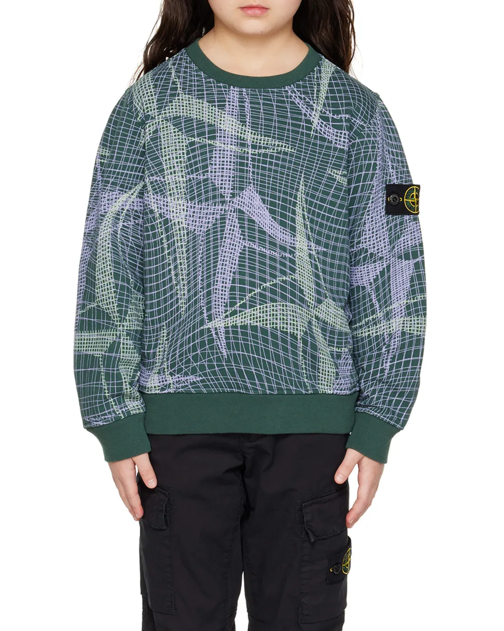 Logo-Patch Crew Neck Sweatshirt