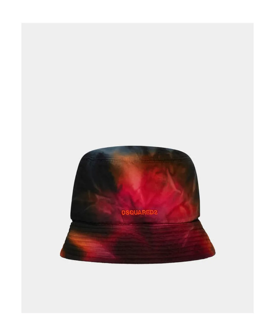 Tie-Dye Embroidered-Logo Bucket Hat