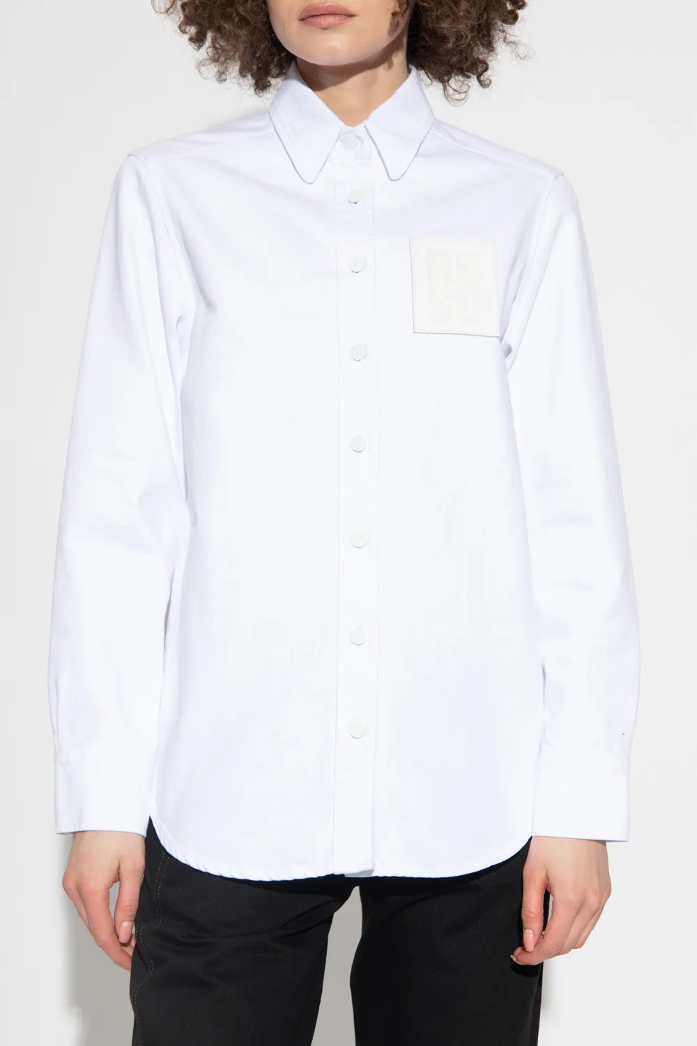 Logo-Patch Long-Sleeve Shirt
